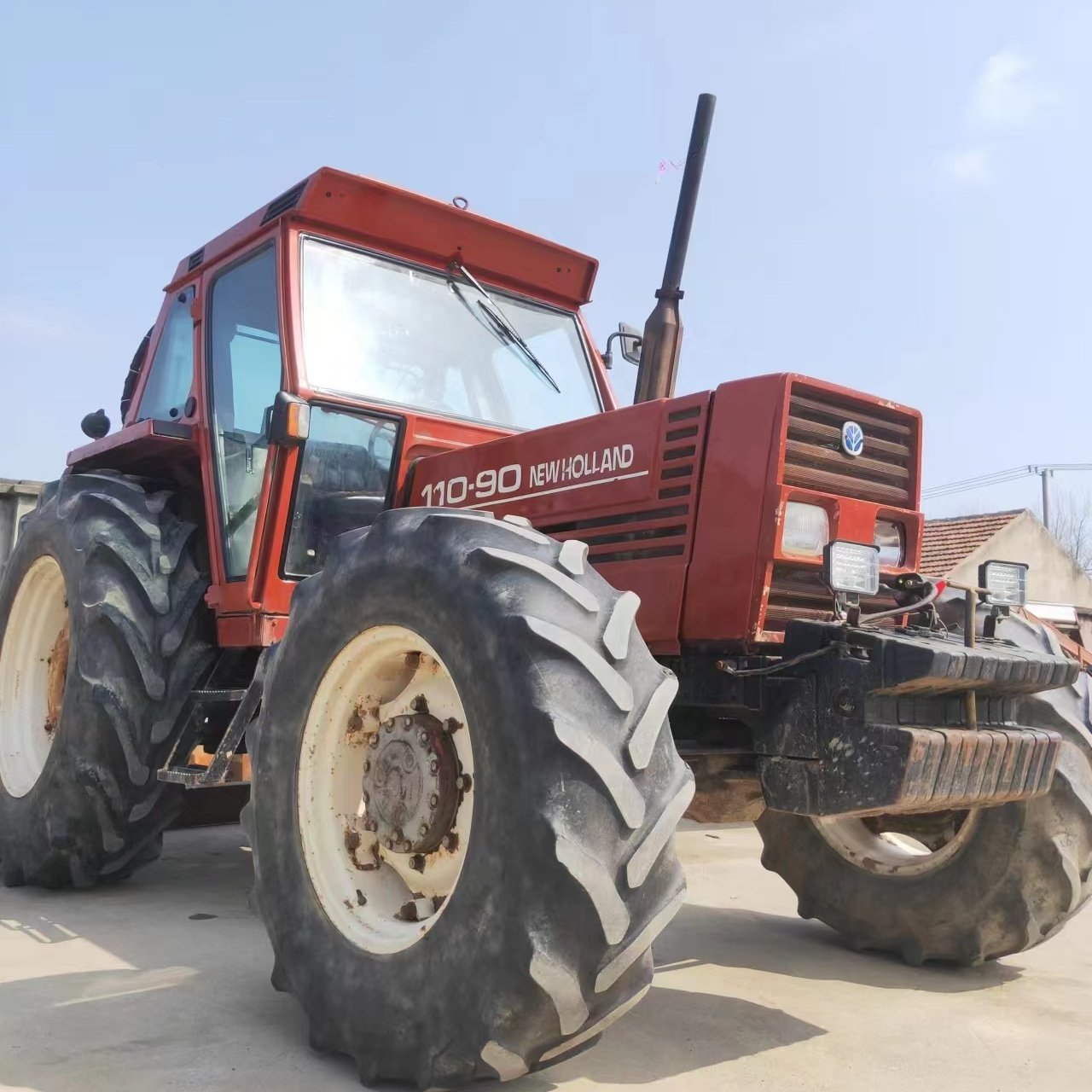 Used Tractor Fiat Holland 110-90 110HP 4x4wd Agricultural Equipment Cheap Farm Machines Two Wheel Holland TT75 TD5