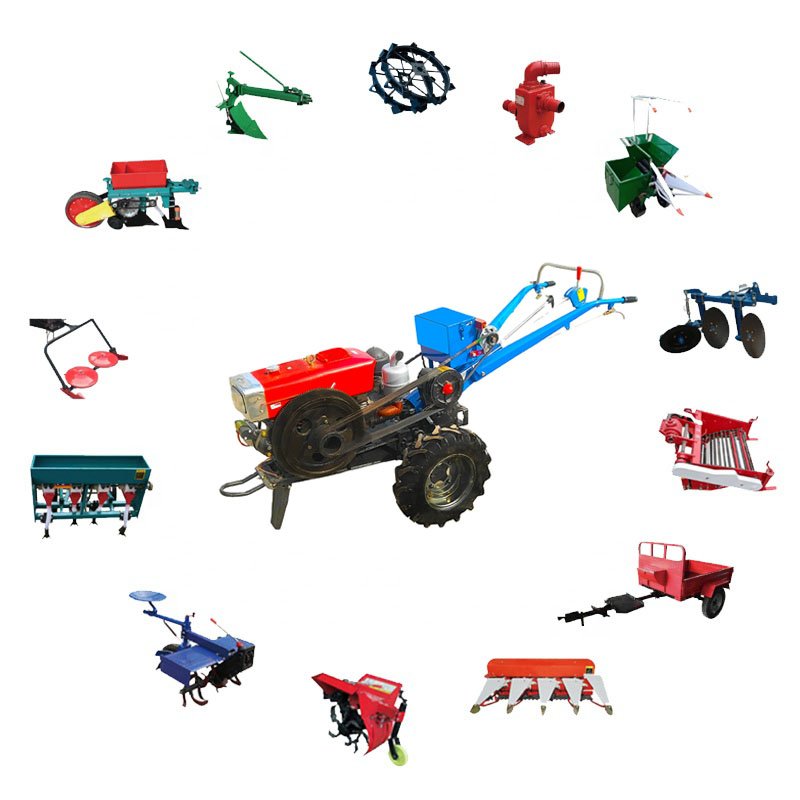 12hp 15hp 16hp 18hp 20 hp Walking Driven Walk Behind Tractor Farm min Hand Tractors With diesel Engine