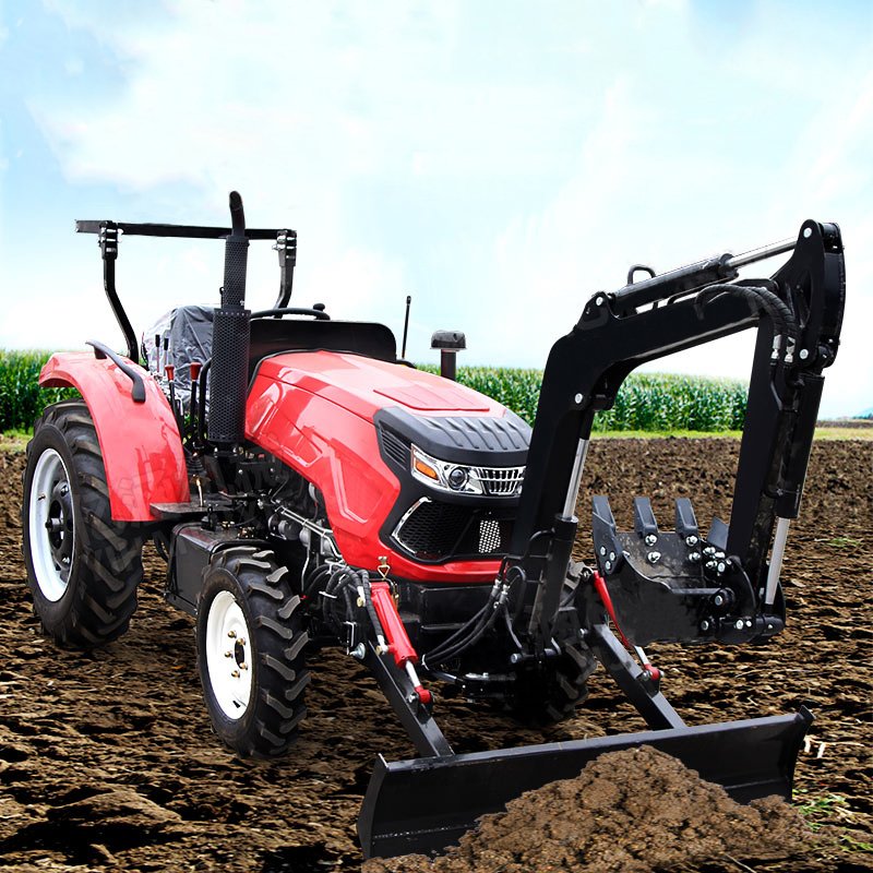 3.8Ton Best Price 80Hp Agricultural Farming Tractors Mini Tractor Wheel Tractor for Sale
