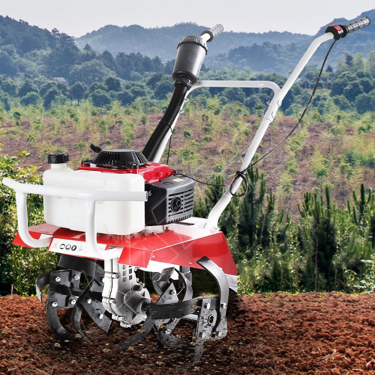 4-Stroke 3hp 5hp 7hp Cultivators Rotary Agricultural Walking Tractor Power Tiller Weeder Farm Tiller Weeding Soil Loosening