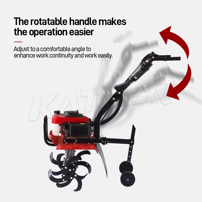 4-Stroke 3hp 5hp 7hp Cultivators Rotary Agricultural Walking Tractor Power Tiller Weeder Farm Tiller Weeding Soil Loosening