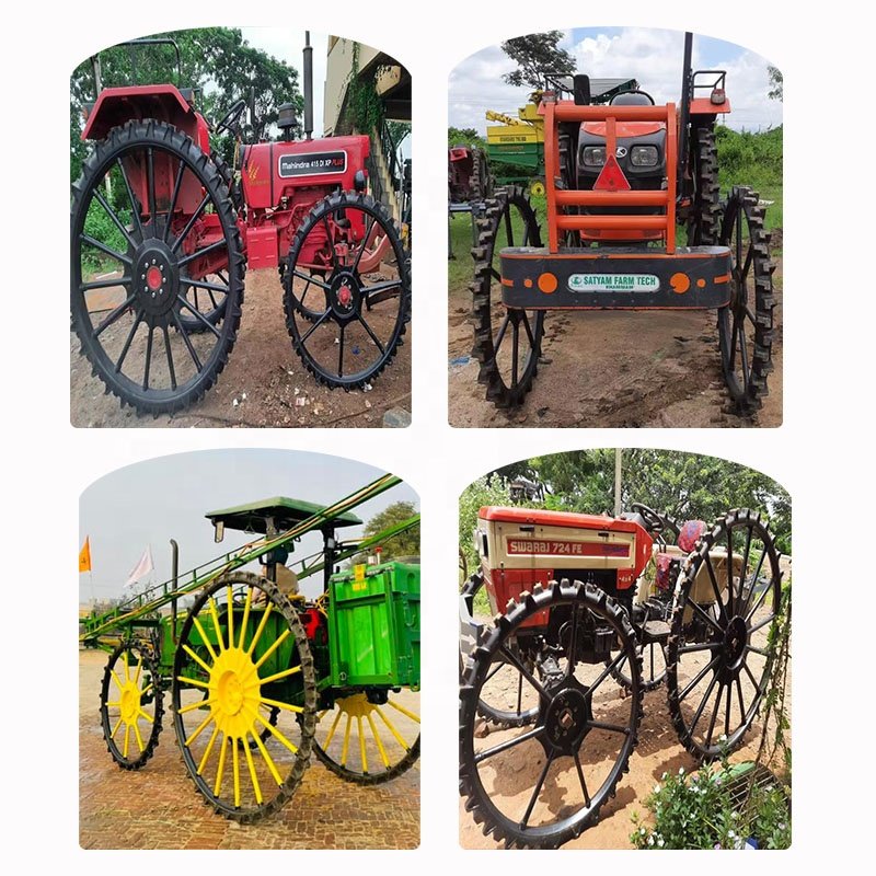 YT Factory 2100*100mm 2100*160mm Agricultural Solid Rubber Rice Transplanter Tractor Iron Wheels Slim Tyres Boom Sprayer Tyres