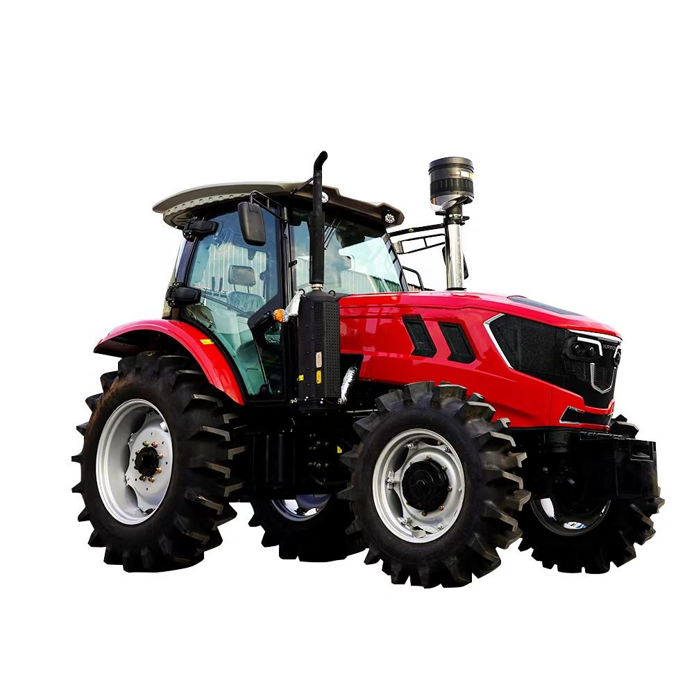 4x4 100 hp Agriculture Tractor with Comprehensive Attachments for Crop Growing
