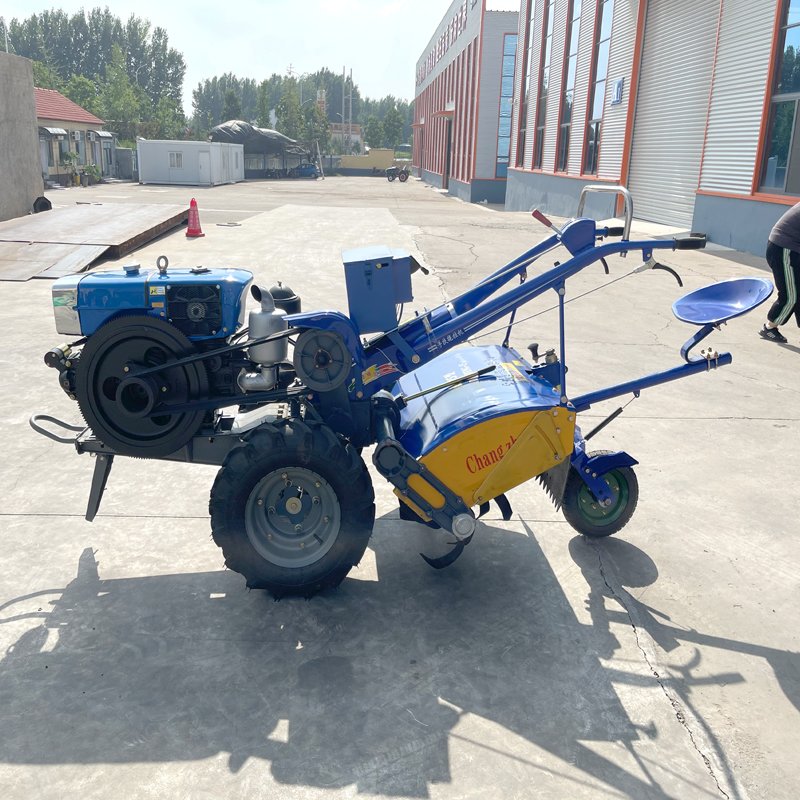 Falath High Quality Hand Held Prices 20HP Machine Two Wheel Drive Power Tiller Behind diesel Engine Agriculture Walking Tractor