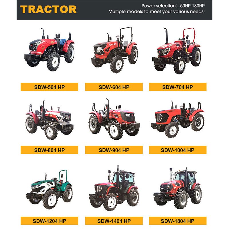 High Quality Epa Engine Agriculture Tractors 4wd 18hp 20hp 25hp 30hp 40hp 50hp 60hp Mini Tractor for Farming