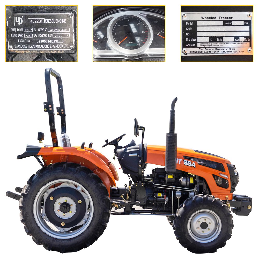 4wd 4x4 30hp 50hp 80hp 120hp Mini Farm Tractors Agriculture Farm Machinery Cheap Farm Small Tractor for Sale