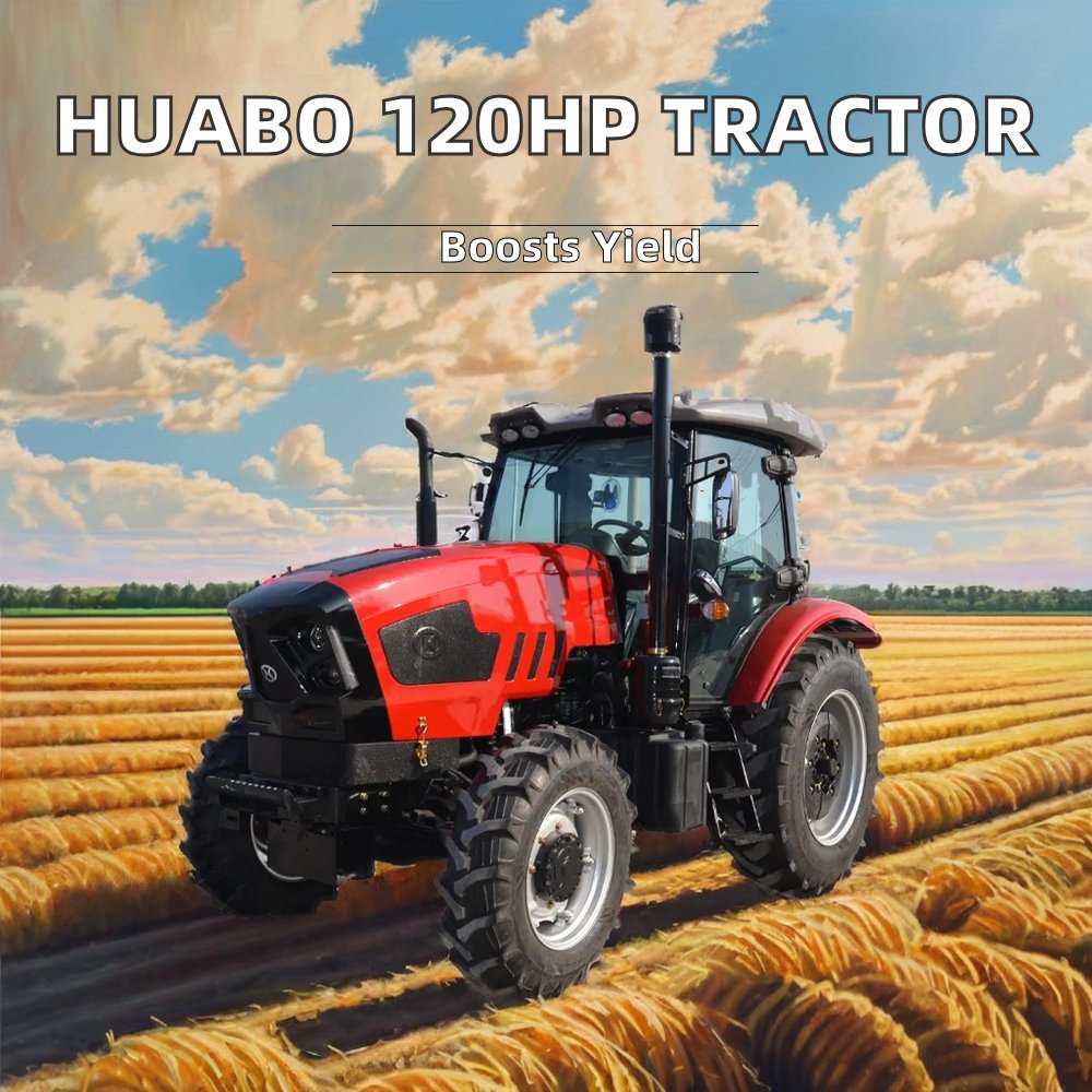 Used 4x4 80hp Tractor Sunshade Tractor Agricole diesel Engine Hydraulic System