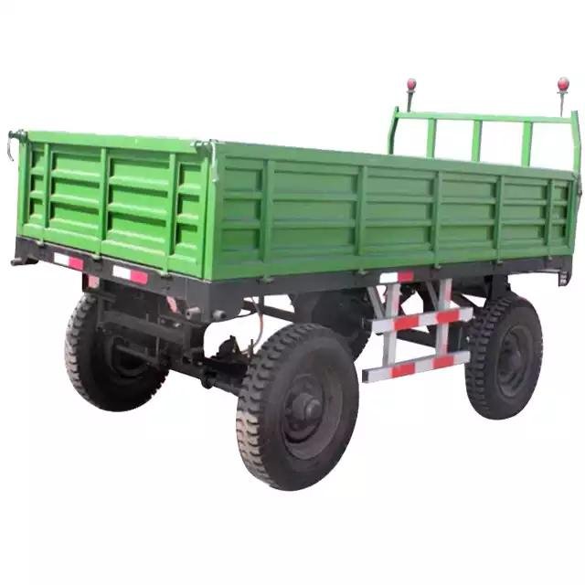 Cheap Agricultural Tractor Hydraulic Tipping Trailer for Tractors/2-wheel Tipper Trailer ,off-road Use Farm Trailer