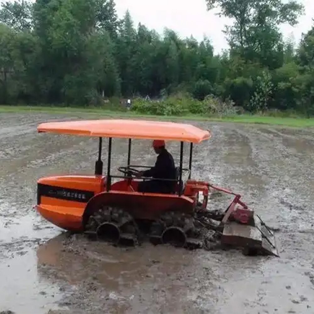 Paddy Field Tractor/Small Boat Tractor/ Paddy Tire Farm Boat Tractor for Rice Field Cultivation