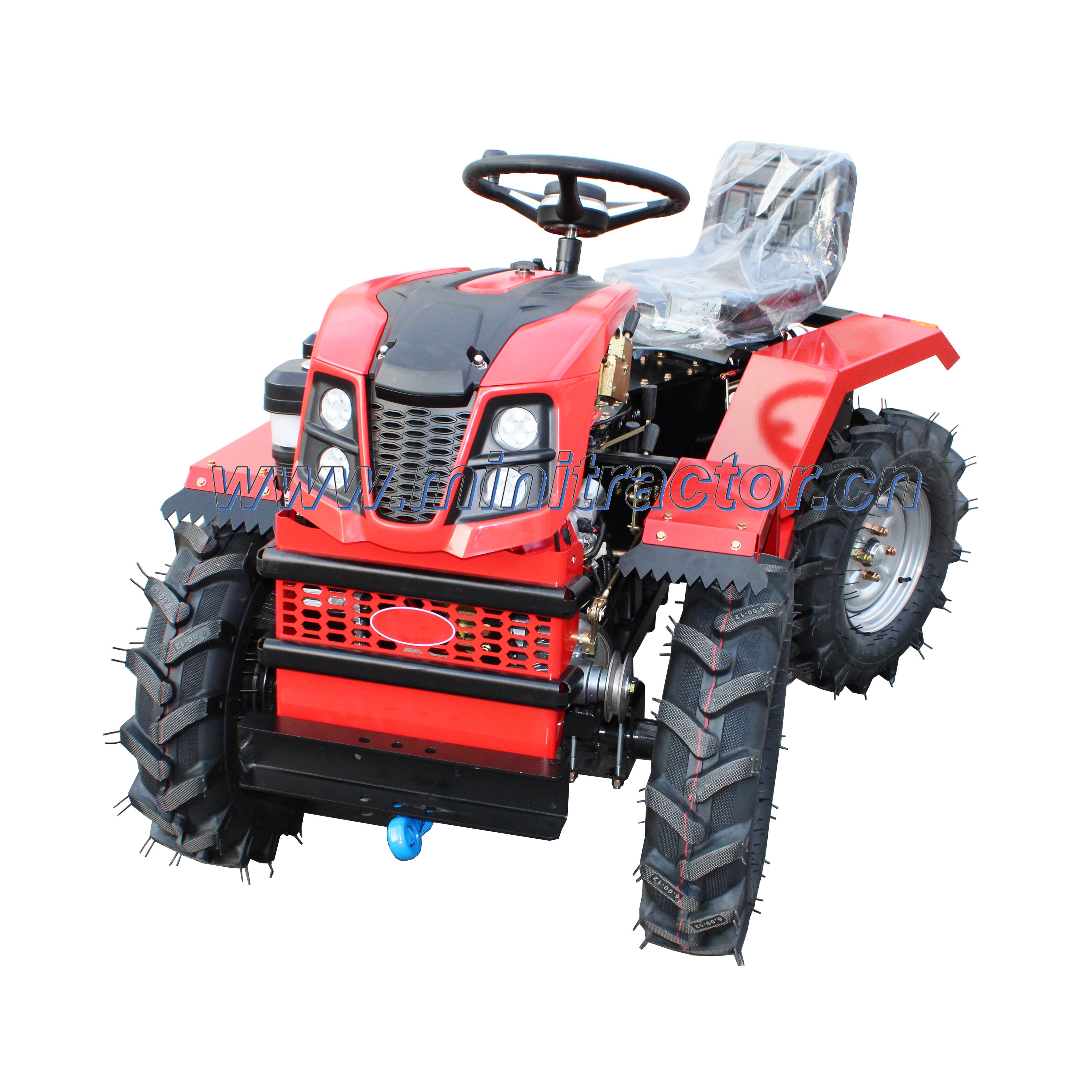 2025 China Factory Direct 18HP 4X4 4Wd Mini Farm Agricultural Tractor Wheel Traktor with Engine and Pump 15-20HP Rated Power
