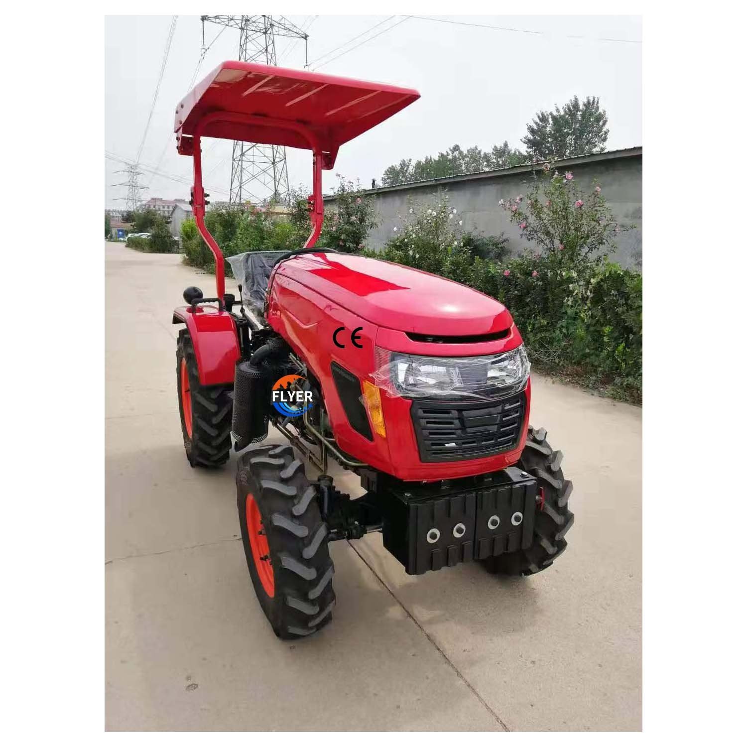 Agricultural Equipment 25hp Farm Tractor 3 Cylinder 4wd Small Mini Tractors with Sunshade