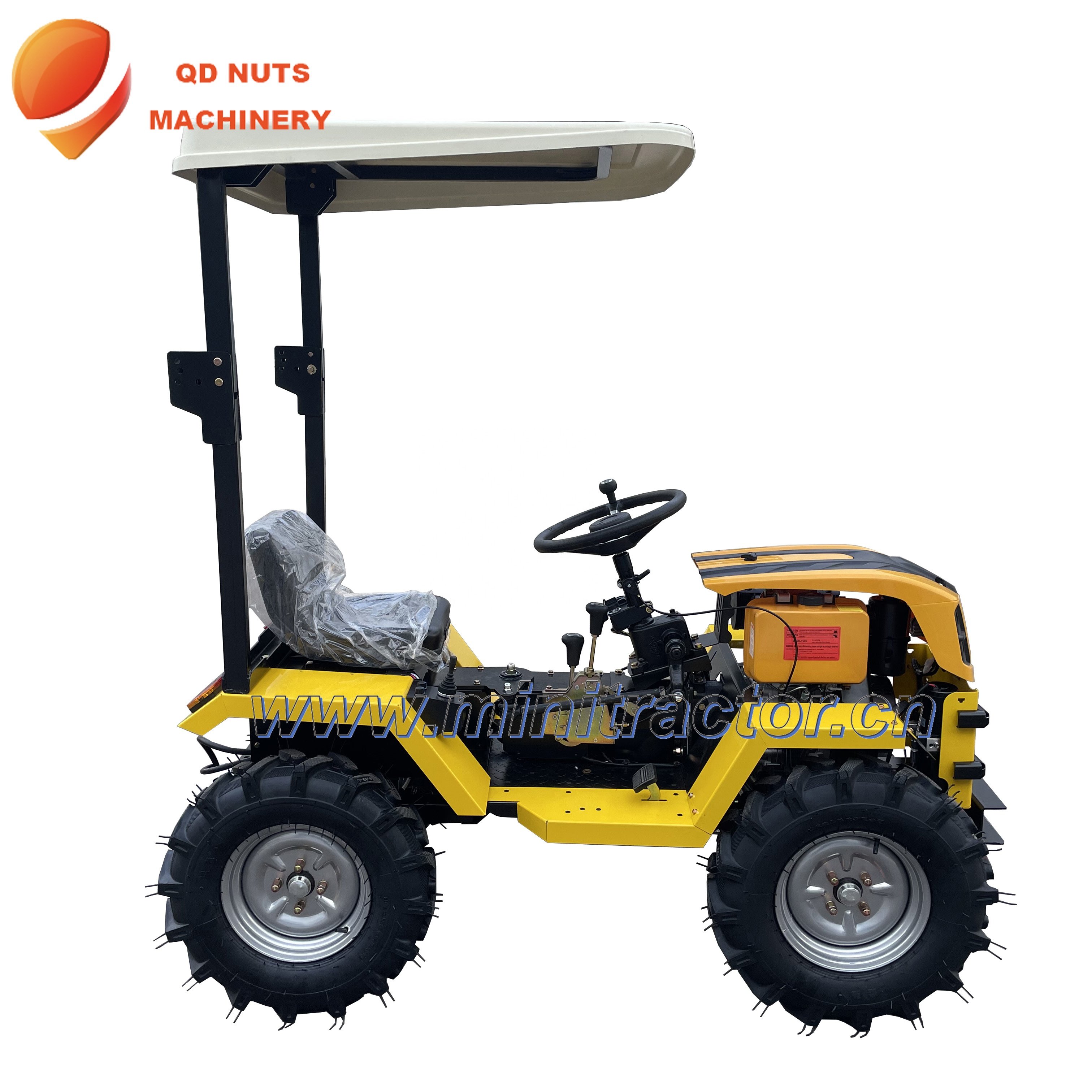 Mini 4x4 18HP Farm and Garden Wheel Tractor with CE Multifunctional 4WD Engine and Pump Core Components for Agriculture