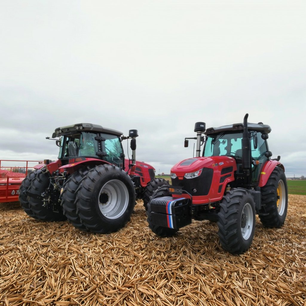 1504 150hp Diesel Fuel Wheel Tractor with 100hp Rated Power Core Components Engine Pump Gearbox Gear 4WD Motor