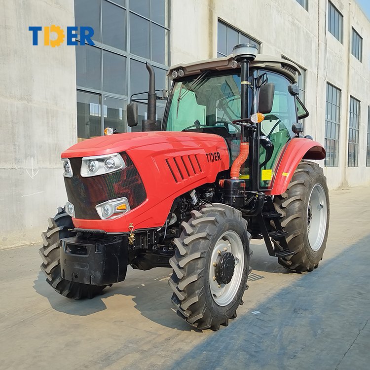2025 TDER Agricultural Machine Equipment 4 Cylinder Engine 120hp Tractor with bluetooth Speaker