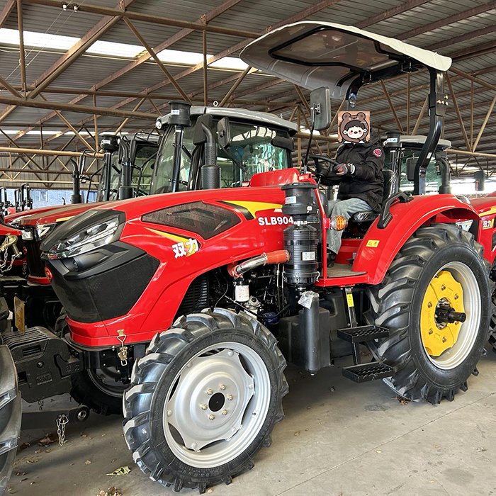 Agricultural Machinery Equipment Tractor 90HP 4WD Rops/Canopy 12F+12R Hot Sale 4 Cylinder Water Cooled Farm Tractor Price