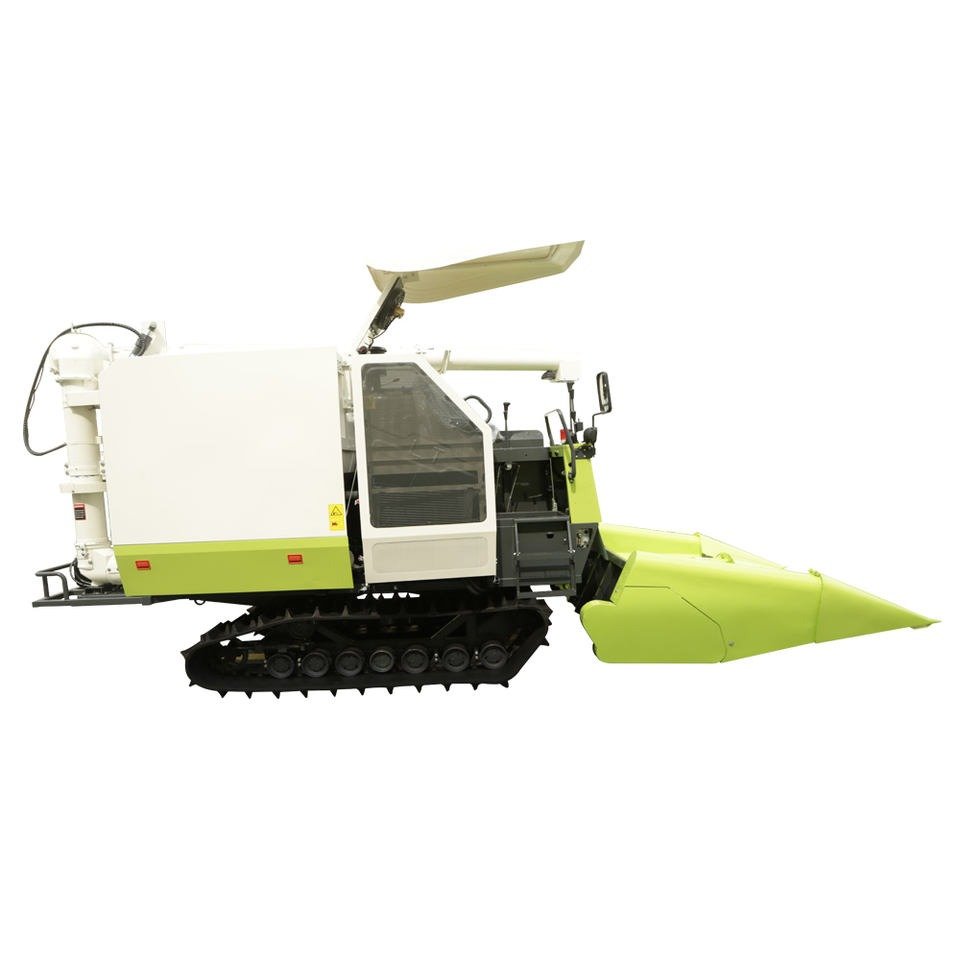 Small Scale Double Rows Maize Agricultural Tractor Mini Farm Corn Harvester Manual Cabine Machine