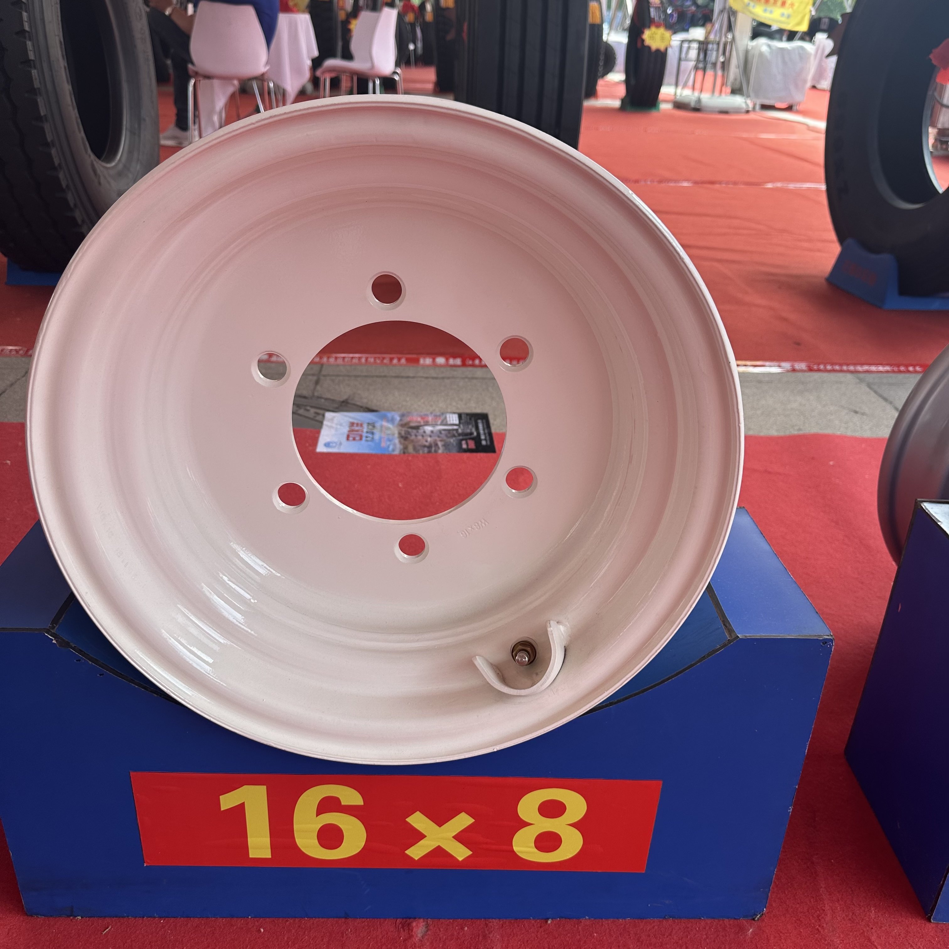 W8x16 Steel Wheel Rim 8x16 Inch Agricultural Tractor Steel Rims for 9.5-16 Tyres