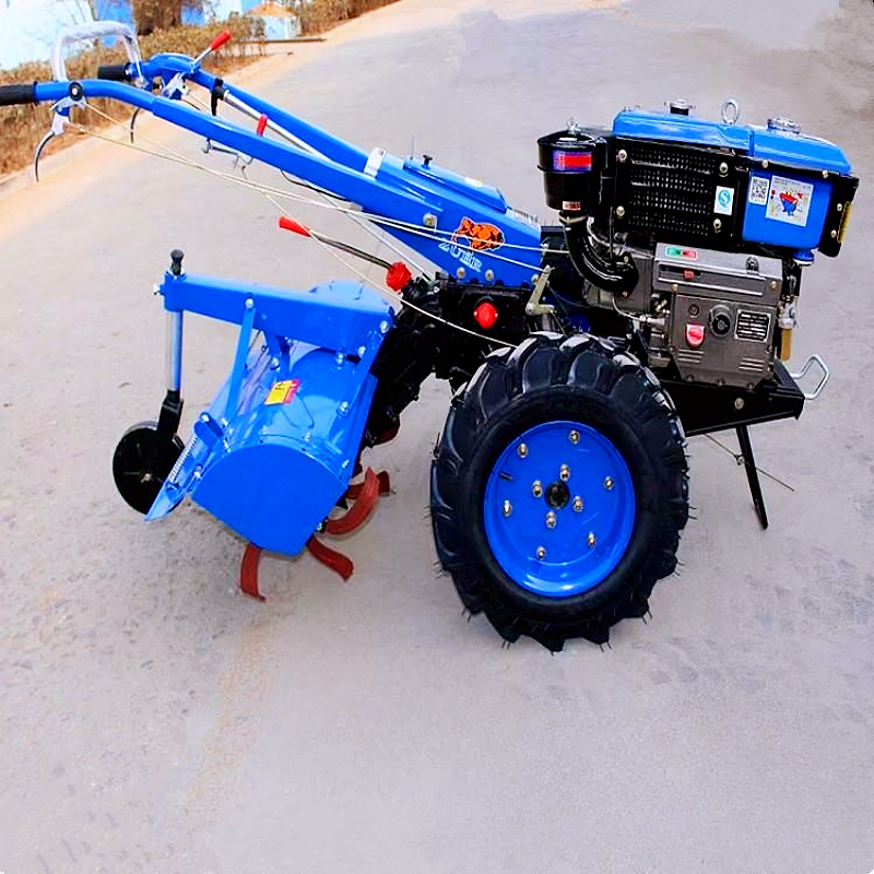 8-25 Horsepower to Buy Agricultural Walking Two-wheeled Tractors Paddy and Dry Fields Cultivated Land Sowing Walking Tractors