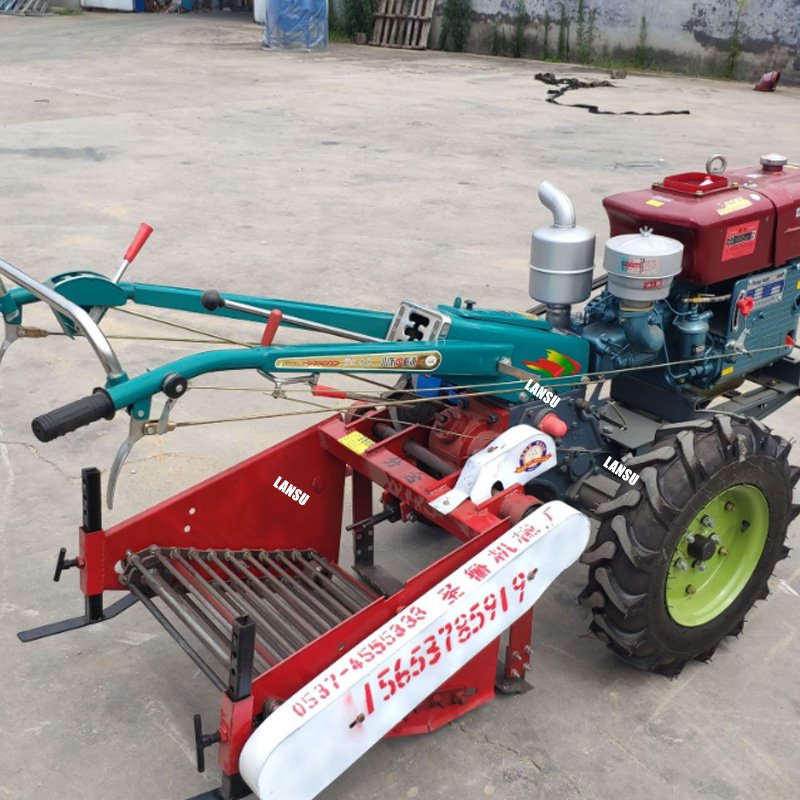 Two-wheel Walk-behind Tractor with Mini-disc Harrow Motorized Potato Harvester