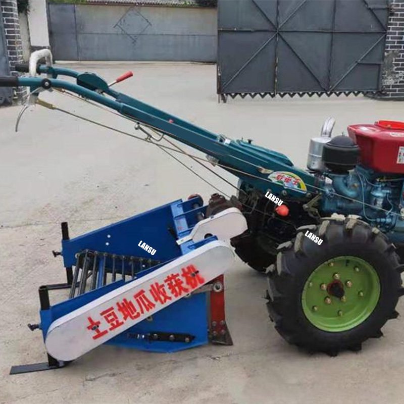 Two-wheel Walk-behind Tractor with Mini-disc Harrow Motorized Potato Harvester