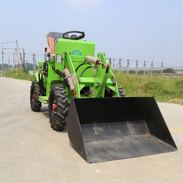 Manufacturer Mini Loaders Ce Small Farming Front Loader 4X4 0.8Ton 1Ton 2Ton Agricultural Mini Front Loader