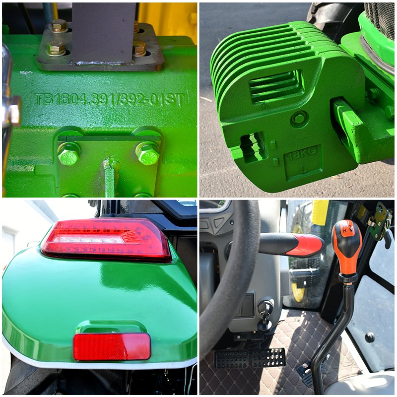 Hot Sale 4X4 Compact Tractor China Factory 100HP Multi-Function Wheel Tractor Low Price Engine Gearbox Core Components