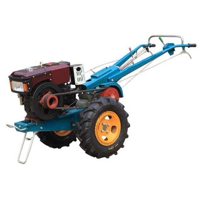 Hot Sale Farm Mini Farm Diesel Monoculture Power Tiller Two Wheel Mini Walking Hand Tractor for Sale 18hp 20hp 22hp