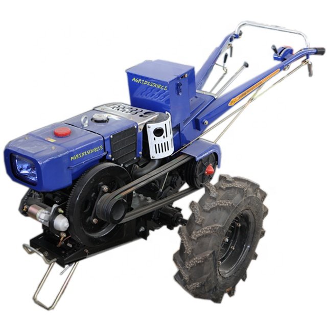 China Agriculture Machine Motocultor Garden Farm 12HP 15HP 18HP Diesel Two Wheel Walk Behind Cultivator Rotary Mini Power Tiller