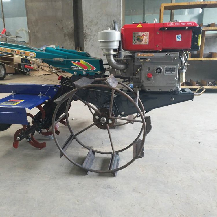 With Two Large Iron Wheels Paddy Field Use Tractor diesel Agricultural Walking Tractor Farm Garden Tillage Machine Manufacturers