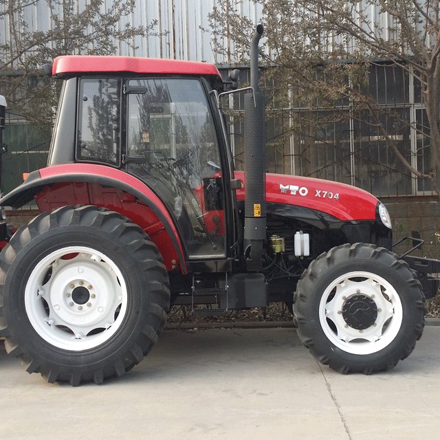 YTO 704 Tractor 70 hp 4WD Farm Tractor Front End Loader Backhoe Dozer Blade
