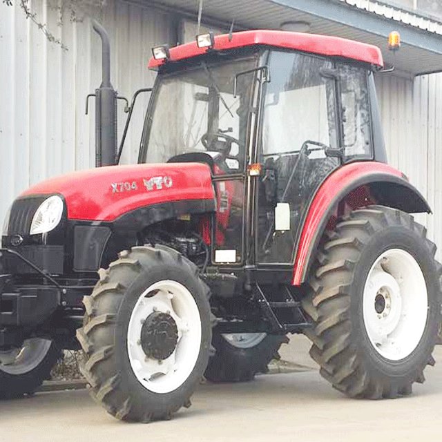 YTO 704 Tractor 70 hp 4WD Farm Tractor Front End Loader Backhoe Dozer Blade