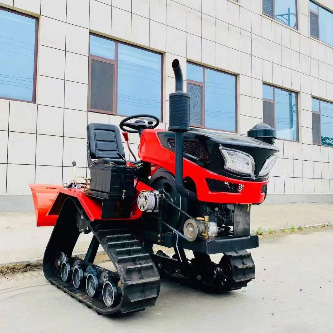 2WD Multifunctional 55HP Crawler Tractor for Paddy Field Agriculture Mini Tractor for Farm Use by Wheel