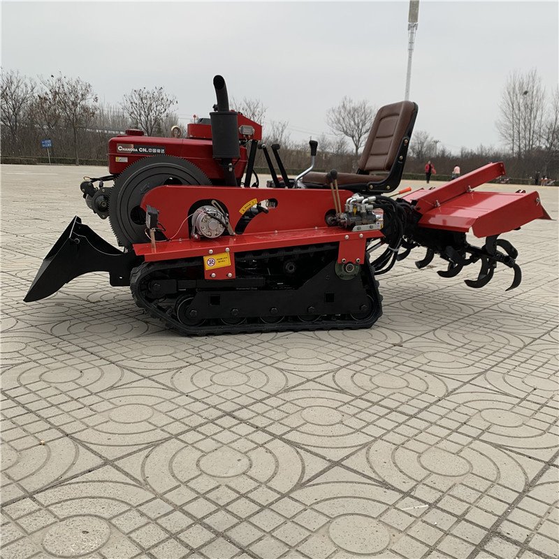 2WD Multifunctional 55HP Crawler Tractor for Paddy Field Agriculture Mini Tractor for Farm Use by Wheel