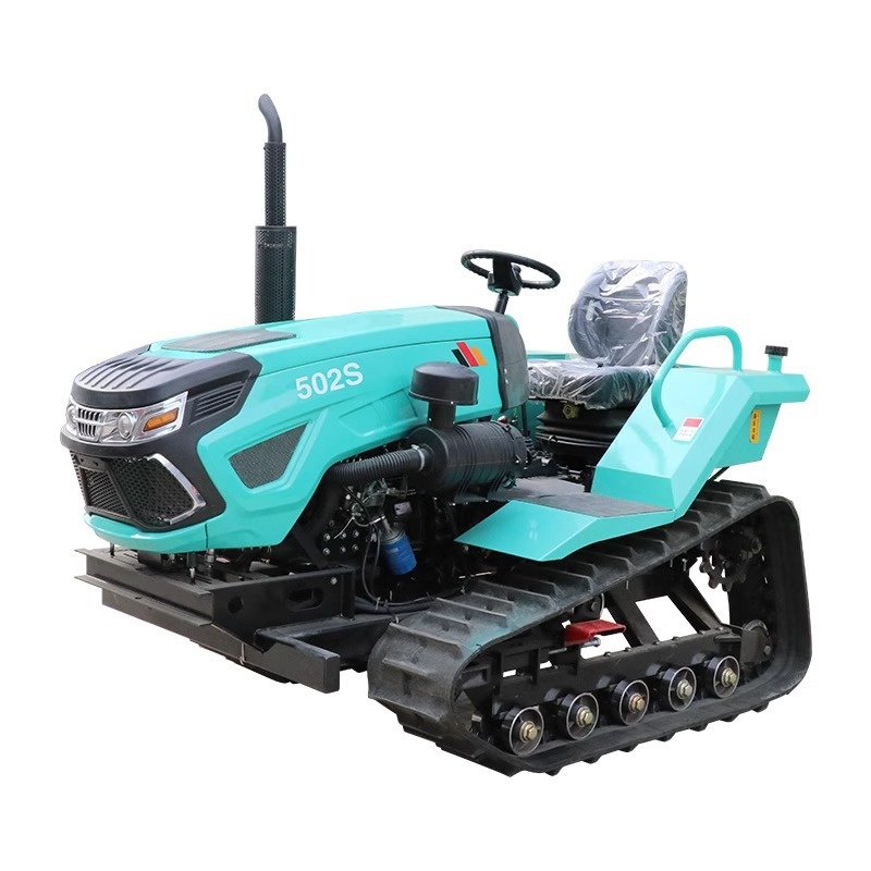 2WD Multifunctional 55HP Crawler Tractor for Paddy Field Agriculture Mini Tractor for Farm Use by Wheel