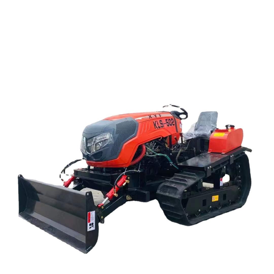 2WD Multifunctional 55HP Crawler Tractor for Paddy Field Agriculture Mini Tractor for Farm Use by Wheel