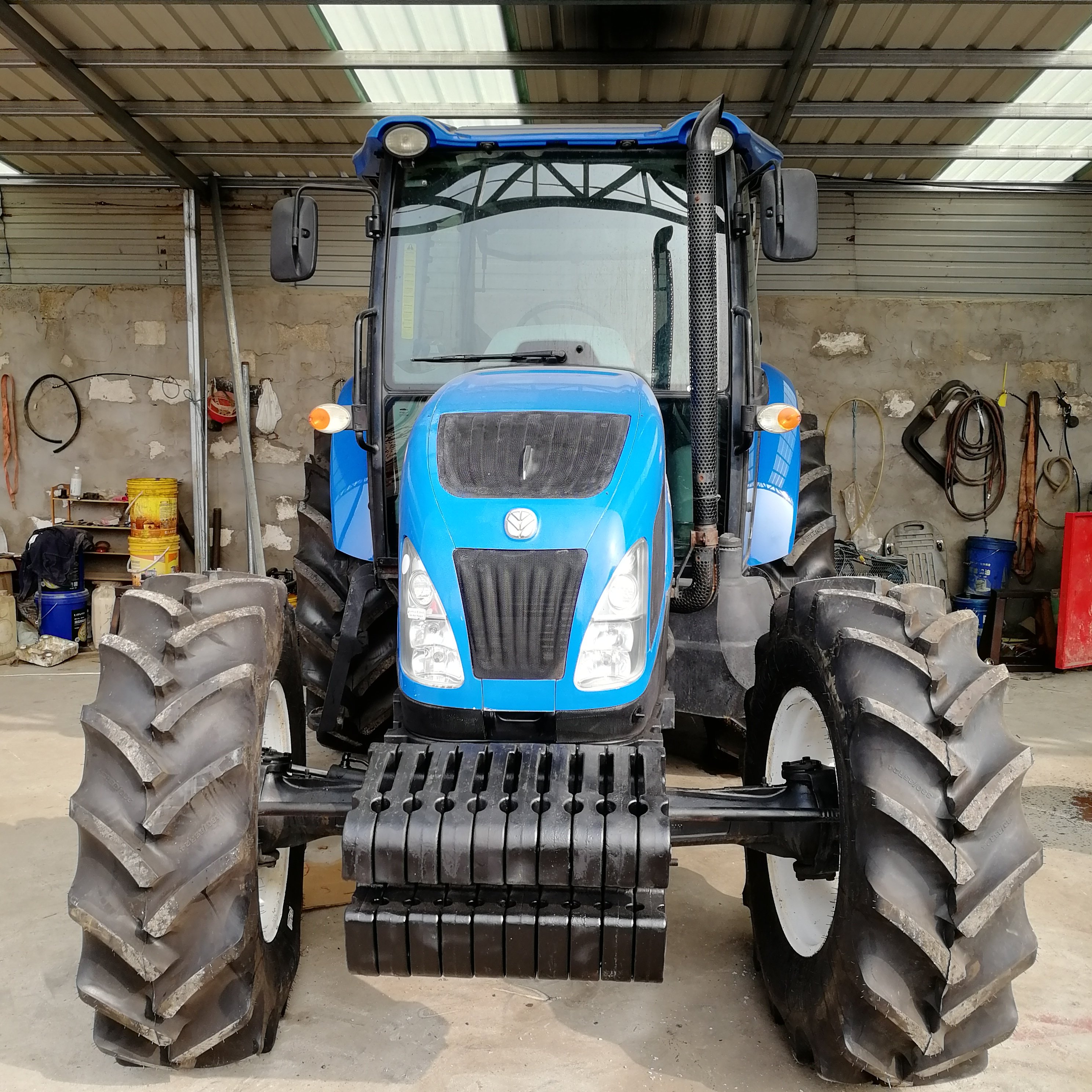 Used Tractors Nw Holland TD5 110 110hp 4x4wd Farm Equipment Agricultural Machinery Small Mini Farm Tractors Front Loader