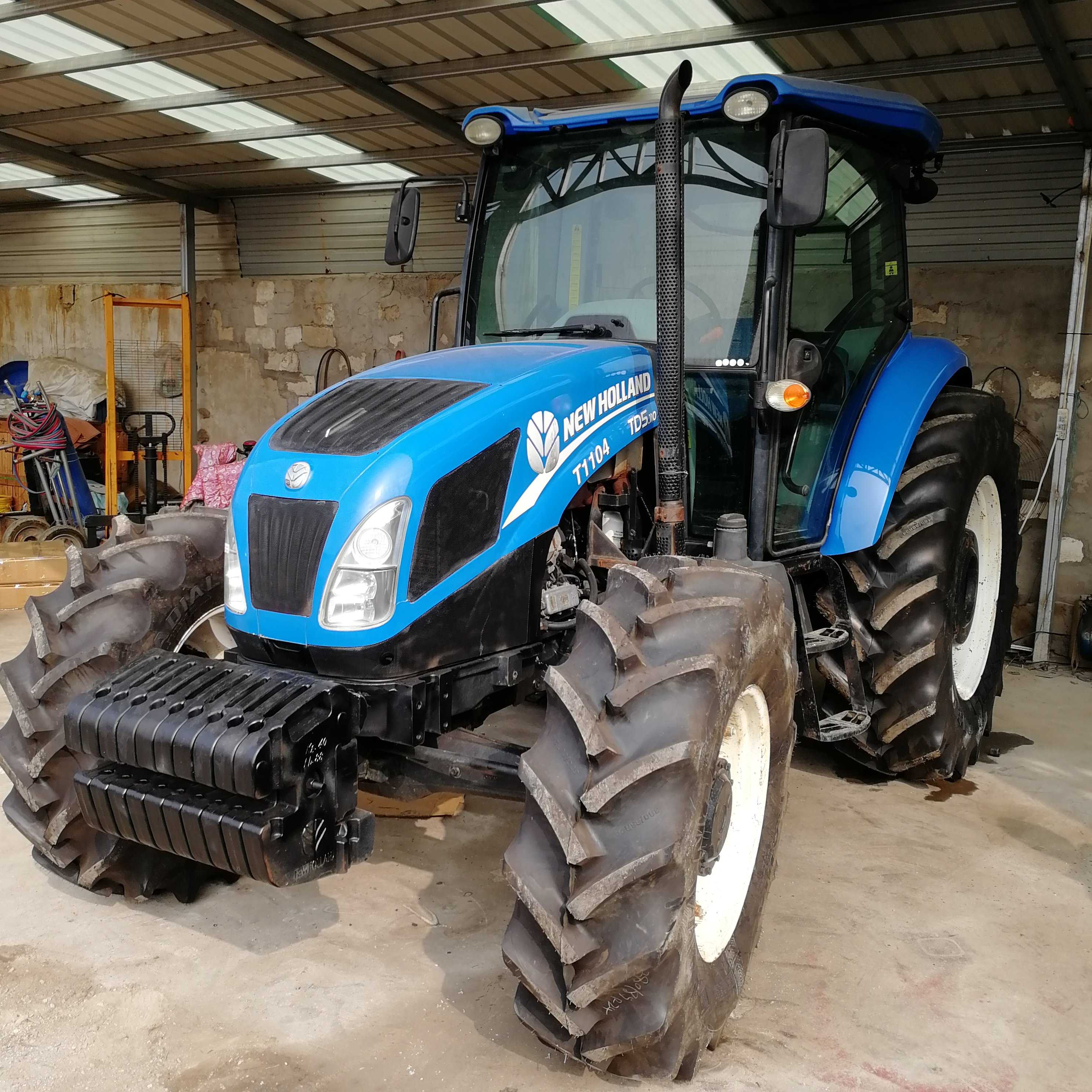 Used Tractors Nw Holland TD5 110 110hp 4x4wd Farm Equipment Agricultural Machinery Small Mini Farm Tractors Front Loader