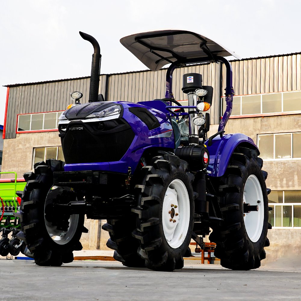Farm Machinery 100hp 4x4 Tractor Lawn Tractor -parts Garden Compact Agricultural Walking Chinese Mini Tractor