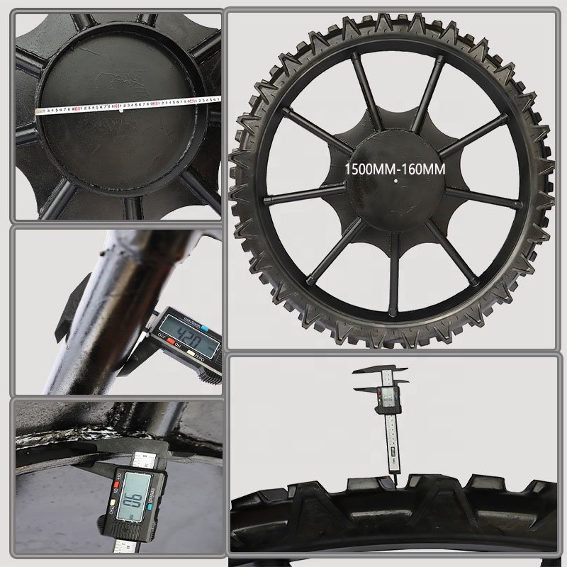 YT Factory 1000*160mm 1000mmx160mm 39inch Height Solid Rubber Airless Tractor Iron Wheels Slim Tyres Boom Sprayer Tyres