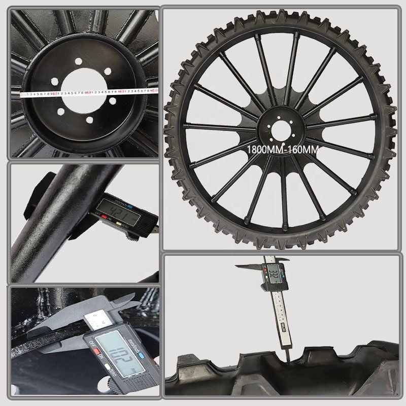 YT Factory 1000*160mm 1000mmx160mm 39inch Height Solid Rubber Airless Tractor Iron Wheels Slim Tyres Boom Sprayer Tyres