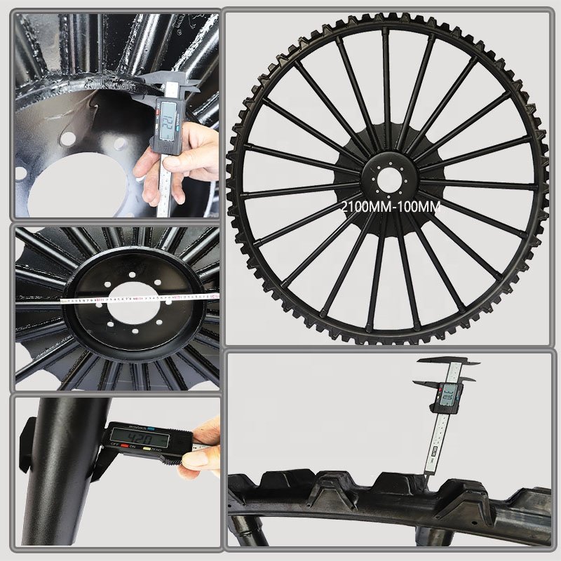 YT Factory 1000*160mm 1000mmx160mm 39inch Height Solid Rubber Airless Tractor Iron Wheels Slim Tyres Boom Sprayer Tyres