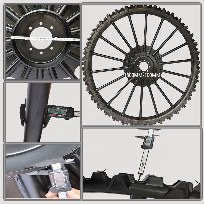 YT Factory 1000*160mm 1000mmx160mm 39inch Height Solid Rubber Airless Tractor Iron Wheels Slim Tyres Boom Sprayer Tyres