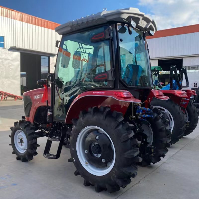 High Quality Mini 4x4 Wheeled Tractor Agriculture Tractor 50 HP Tractor With Farming Machine