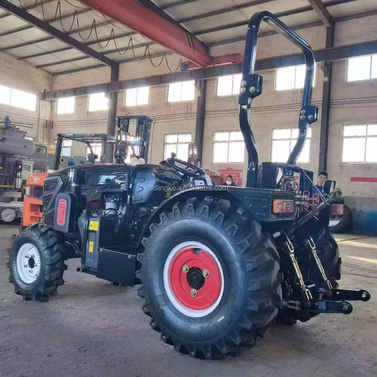 60hp 70hp 80hp Multifunction Agricolas 4wd Farmer Tractores Mini Small Compact Garden Agriculture Agricol 4x4 Farming Tractor