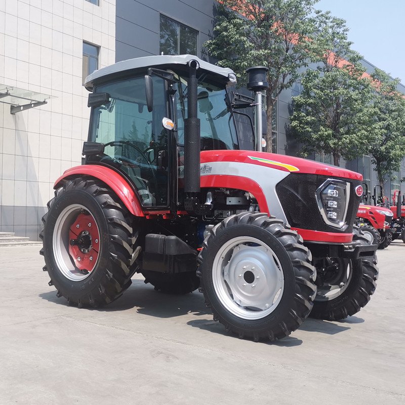 Mini Walking 100HP Tractor Agricultural Machinery Equipment Diesel Engine 4 Wheel Tractors