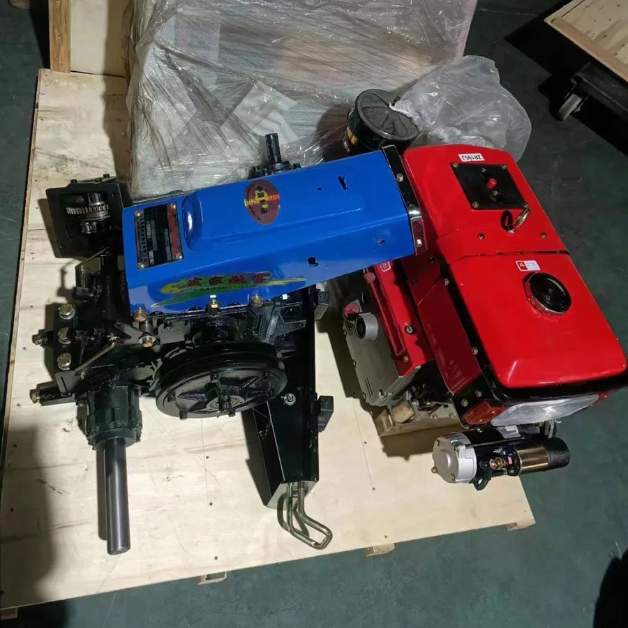 2WD Mini Agricultural Walking Tractor Featuring Core Engine and Gearbox Components New Plow for Sale