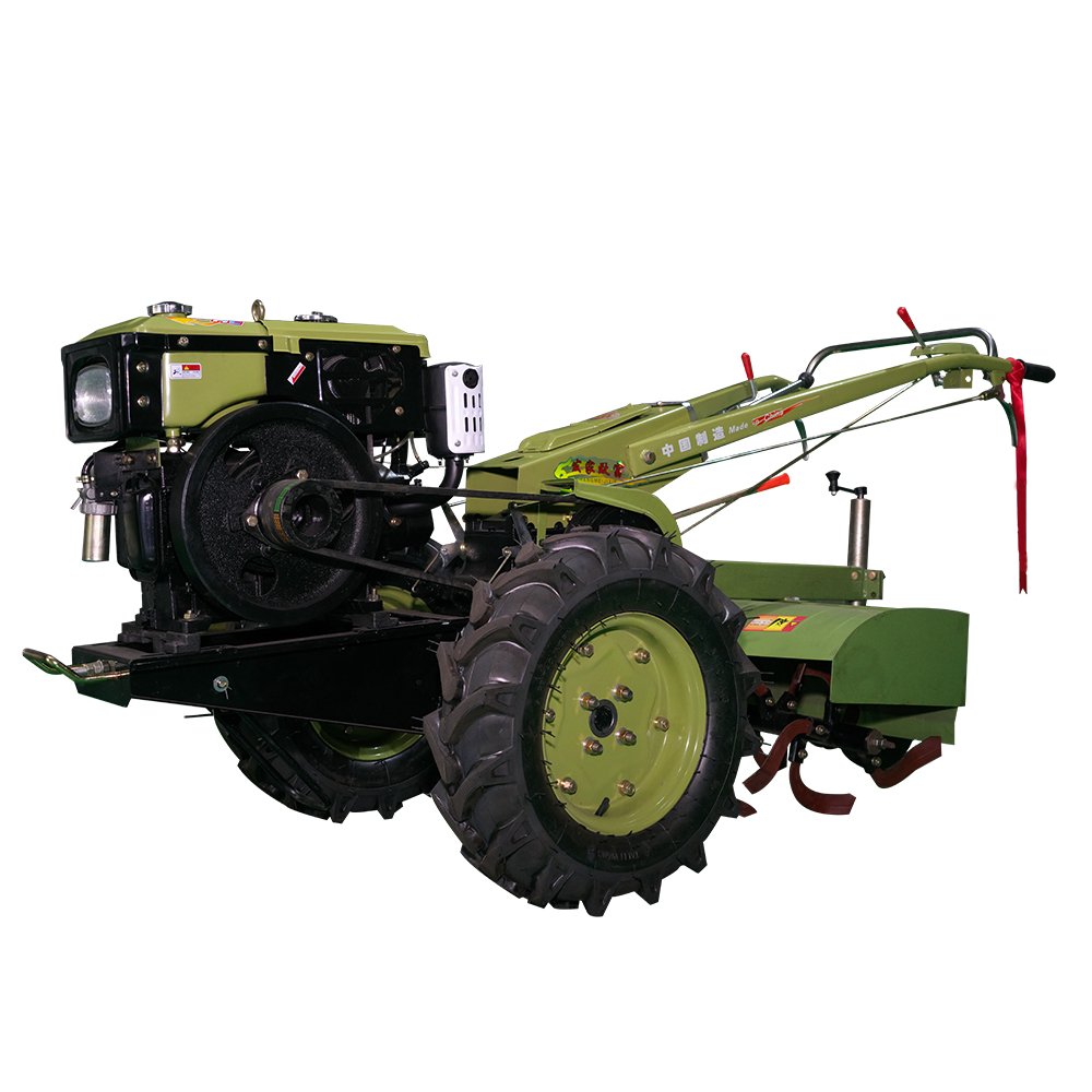 New Style 2 Wheel Agriculture 15HP Power Rotary Tiller Walk Behind Tractor With Wheat Seeder