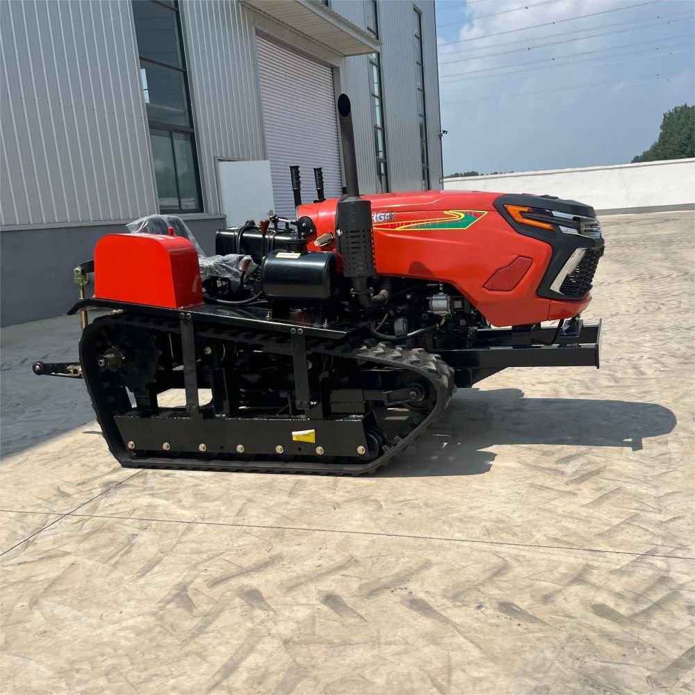 Agriculture Rubber Track Crawler Cultivator Rotary Tiller Agricultural Mini Crawler
