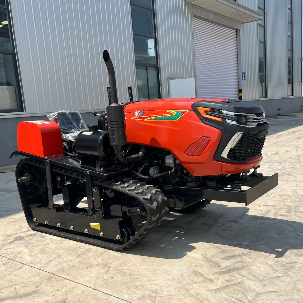 Agriculture Rubber Track Crawler Cultivator Rotary Tiller Agricultural Mini Crawler