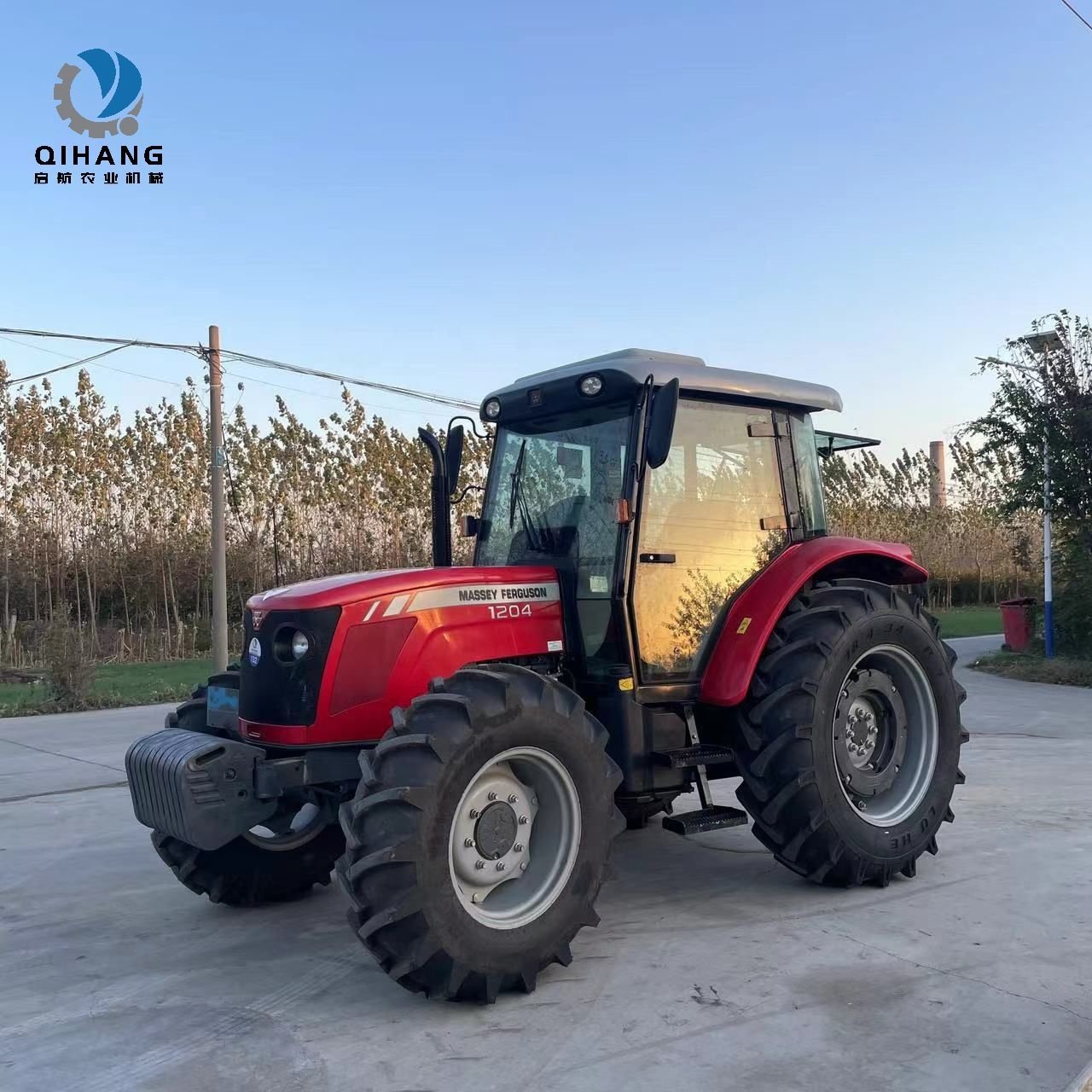 Second Hand China Tractor 4wd 4x4 Farm Agriculture Used Farm Massey Ferguson Tractor 4wd Mf1204